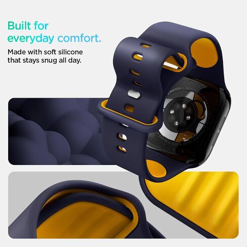 Spigen Nano Pop for Apple Watch Band, Comfortable Waterproof Silicone Strap in Saudi Arabia