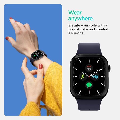 Spigen Nano Pop for Apple Watch Band, Comfortable Waterproof Silicone Strap in Saudi Arabia