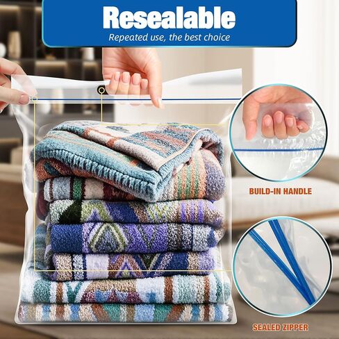 Large Plastic Bag with Zipper Sealed 5 Gallon, 2mil Thick, 18" x 24", Plastic Storage Bag with Handle for Clothes, Moving, Travel, 10pcs in Saudi Arabia