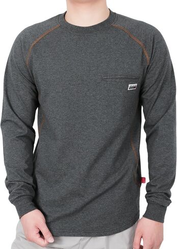 TICOMELA FR Shirts for Men | Flame Resistant Shirt,Welding & Electrical Work,Stretch,CAT2 NFPA 2112 Compliant,100% Cotton in Kuwait