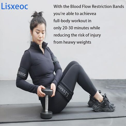 BFR Training System - Blood Flow Restriction Bands for Occlusion Training, Gym Vein Restriction, Muscle Strength and Growth Hormone Stimulation，Suitable for Men and Women Enjoy Fitness and Workout in Saudi Arabia