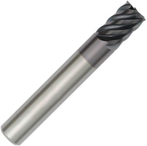 WIDIA Hanita TR4S1710004 4S17 HP Finishing End Mill, 0.375" Cutting Dia, Carbide, TiAlN Coating, RH Cut, 0.375" Shank Dia, 6-Flute in Saudi Arabia