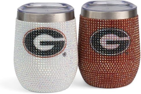 The Memory Company | Licensed NCAA 2-Pack Bling SS Stemless Wine Tumblers in Saudi Arabia