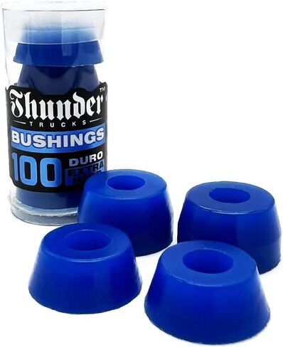 Bushboard Bushings Premium 100a الأزرق الصلب الإضافي مع محور حقيبة الدايم ، ومكسرات Kingpin و SPEED Kit - إعادة بناء/تحديث حزمة تناسب جميع شاحنات لوح التزلج تقريبًا in Saudi Arabia