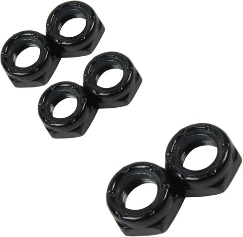 Bushboard Bushings Premium 100a الأزرق الصلب الإضافي مع محور حقيبة الدايم ، ومكسرات Kingpin و SPEED Kit - إعادة بناء/تحديث حزمة تناسب جميع شاحنات لوح التزلج تقريبًا in Saudi Arabia