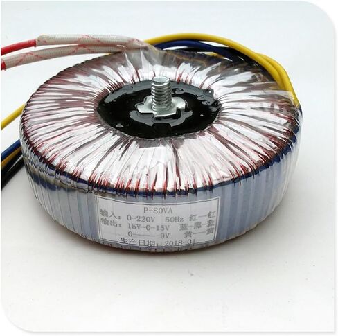 1pcs 80w النحاس النقي محول Toridal Dual 9V 12V 15V 18V 20V مزدوج 22V مزدوج 24V الحجم 105x33x40 (18 فولت) in Saudi Arabia