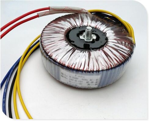 1pcs 80w النحاس النقي محول Toridal Dual 9V 12V 15V 18V 20V مزدوج 22V مزدوج 24V الحجم 105x33x40 (18 فولت) in Saudi Arabia