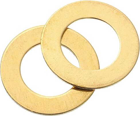 uxcell M8 Flat Washer, 12 Pcs Brass Ring Flat Washers 24mm OD 1.5mm Thick Metal Sealing Gasket Ring for Screws Bolts Nuts in Saudi Arabia