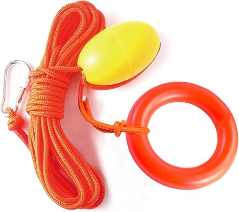 Heavy Duty Floating Boat Rope with EVA Buoy Ball - Marine Anchor Line & Safety Tether for Kayak, Canoe, Jet Ski, PWC - High Visibility Drift Sock Leash, Stainless Steel Hook in Saudi Arabia