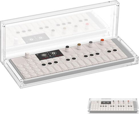 Geekria Synthesizer Clear Acrylic Case Protector, Magnetic Closing Dust Cover, Compatible with Teenage Engineering OP-1 Field/OP-XY Portable Synthesizer (Clear) in Saudi Arabia
