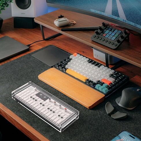 Geekria Synthesizer Clear Acrylic Case Protector, Magnetic Closing Dust Cover, Compatible with Teenage Engineering OP-1 Field/OP-XY Portable Synthesizer (Clear) in Saudi Arabia