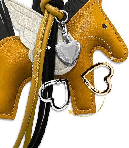 LENCL Horse Bag Charms Vegan Leather Bag Charms Purse Keychain for Handbags Y2k Accessories Cute Keychains for Women in Saudi Arabia