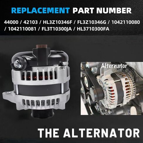 المولد 180AMP 12V W/Decoupler استبدال Volvo XC60 2010-2015 XC90 2007-2014 S60 2011-2016 S80 2007-2015 V60 15-16 V70 08-10 استبدال 0121715009 0125811051 Vahaha in Kuwait