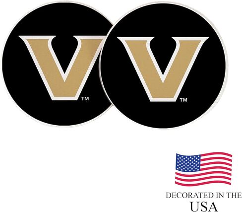 Desert Cactus Vanderbilt University Car Coaster Commodores VU Absorbent Sandstone Car Cup Coasters Set of 2 (Design A) in Saudi Arabia
