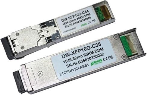 بواسطة DHL! 10GBASE-ZR C-Band Optical 10G C35 1549.32NM 80km ZR DWDM XFP STROSEIVER مع وظيفة DOM in Saudi Arabia