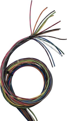 Sherco-Auto - 16 AWG Gauge Primary Tracer Marine Wire - 25 FT Spool/Coil of Red Wire & White Stripe Tinned Copper Electrical Wire - Made in USA in Saudi Arabia