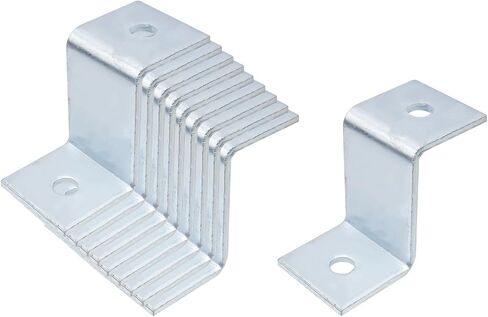 8 PCS Z Shape Connector Bracket, 2 Hole Z Fitting for 1.57" x 1.57" Strut Channel, Electro-Galvanized Thickness 3.7mm in Saudi Arabia
