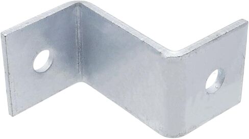 8 PCS Z Shape Connector Bracket, 2 Hole Z Fitting for 1.57" x 1.57" Strut Channel, Electro-Galvanized Thickness 3.7mm in Saudi Arabia