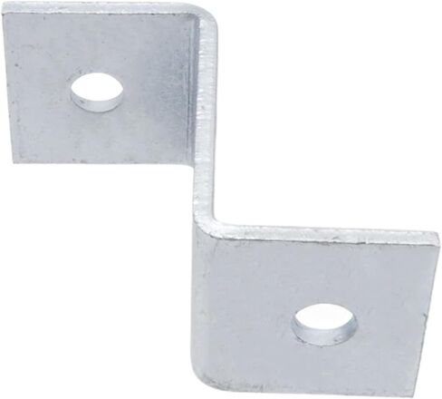 8 PCS Z Shape Connector Bracket, 2 Hole Z Fitting for 1.57" x 1.57" Strut Channel, Electro-Galvanized Thickness 3.7mm in Saudi Arabia