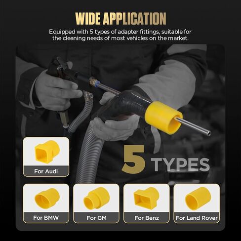 LUTIFIX HTS558 مسدس الجوز، آلة تنظيف نظام محرك السيارات، آلة تنظيف صمامات أنابيب سحب السيارات، نظام Valvetronic، مسحوق الجوز، عامل تنظيف رواسب الكربون الرملية in Saudi Arabia