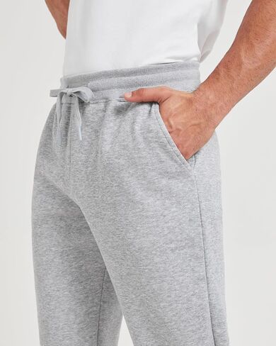Zylioo Extra Long Fleece Sweatpants for Men, Men's Grey Fleece Lined Sweatpants with 34 Inseam, Men's Tall Winter Joggers in Saudi Arabia