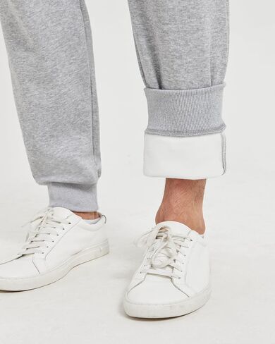 Zylioo Extra Long Fleece Sweatpants for Men, Men's Grey Fleece Lined Sweatpants with 34 Inseam, Men's Tall Winter Joggers in Saudi Arabia