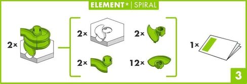 Ravensburger GraviTrax Spiral Accessory - Marble Run and STEM Toy for Boys and Girls Age 8 and Up - Expansion for 2019 Toy of The Year Finalist GraviTrax in Saudi Arabia