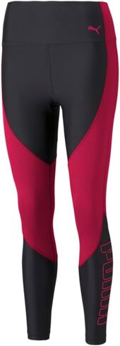 PUMA Womens Train Eversculpt Logo High Weist 78 Leggings Athletic Casual Comfort Technology - Black ، Red - Size 3X in Saudi Arabia