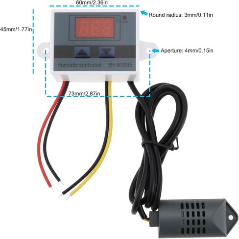 W3005 DC 12V 120W LED وحدة تحكم الرطوبة الرقمية للسيطرة على الرطوبة في المزارع والمصانع الأخرى in Saudi Arabia