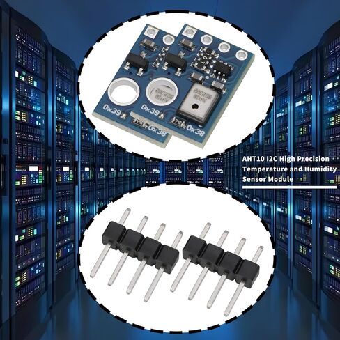 ECSiNG 4 Sets AHT10 I2C Digital Temperature Humidity Sensor Module Temperature Humidity Measurement Module IIC Communication Replace SHT20 Suitable for Testing Equipment in Saudi Arabia