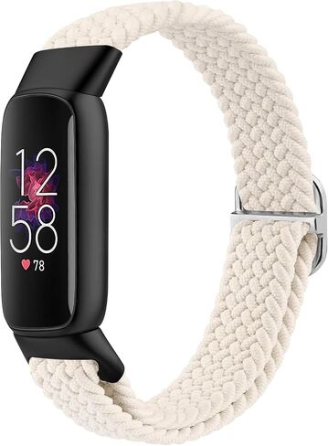 شريط مرن متوافق مع Fitbit Luxe Bands Women Men ، Soft Respensy Loop Bublicy Strap لـ Fitbit Luxe Fitness and Wellness Tracker in Kuwait