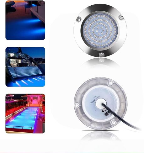 LED Underwater Light for Boats 316 Stainless Steel Boat Transom Mount Light, Waterproof LED Lights/Marine Lights 10-30V，for Stern Interior Navigation Deck Courtesy Night Fishing (Green) in Kuwait