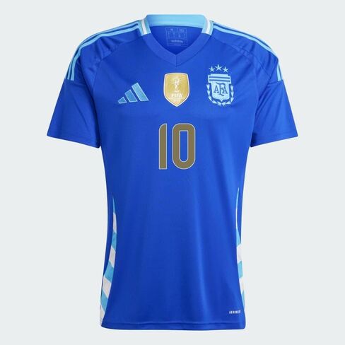adidas Men's Argentina 24 Messi Away Jersey, Soccr-Arq-Sau/Lucid Blue/Blue Burst, Medium in Saudi Arabia