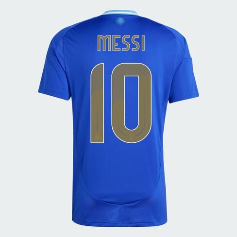 adidas Men's Argentina 24 Messi Away Jersey, Soccr-Arq-Sau/Lucid Blue/Blue Burst, Medium in Saudi Arabia