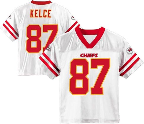 Outerstuff Travis Kelce Kansas City Chiefs #87 White Kids 4-7 Alternate Away Player Jersey in Saudi Arabia