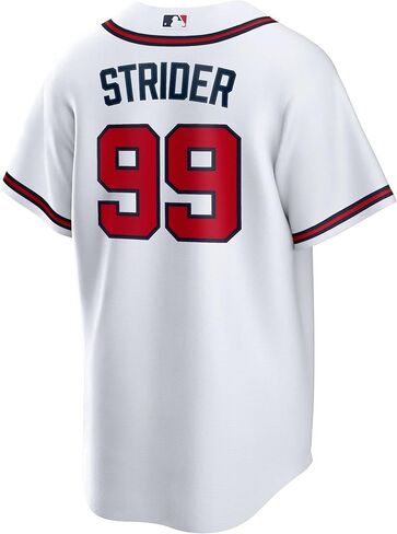 Outerstuff Spencer Strider Atlanta Braves #99 MLB Kids Youth 4-20 White Home Player Jersey in Saudi Arabia
