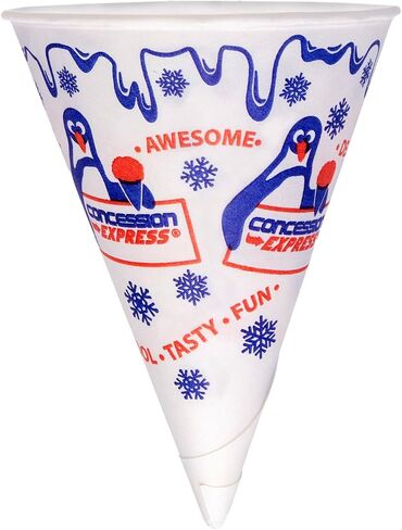 200 Snow Cone Cups 6 Oz and 200 Spoon Straws in Saudi Arabia