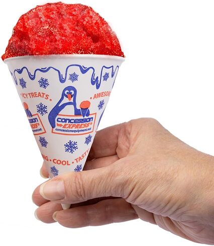 200 Snow Cone Cups 6 Oz and 200 Spoon Straws in Saudi Arabia
