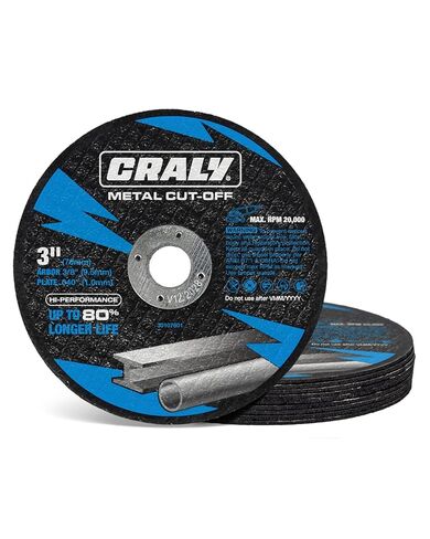 CRALY 6 Inch Cut-Off Wheels for Cutting Metal & Stainless Steel, Professional Grade Ultra Thin Metal Cutting Disc for Angle Grinder & Die Grinder, 7/8 in Arbor, 25-Pack(30115001-25) in Kuwait