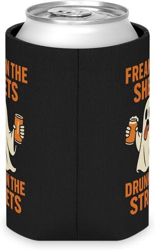 Just Here for the Boos Halloween Beer Sleeve – Funny Ghost Can Cooler – Neoprene Drink Holder for Parties, Camping, Tailgating, Bachelor/Bachelorette & Gag Gifts in Kuwait