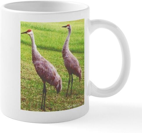 CafePress Sandhill Cranes Mug 11 oz (325 ml) Ceramic Coffee Mug in Saudi Arabia