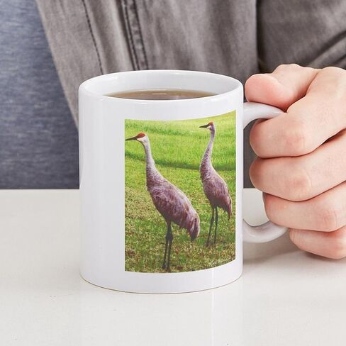 CafePress Sandhill Cranes Mug 11 oz (325 ml) Ceramic Coffee Mug in Saudi Arabia