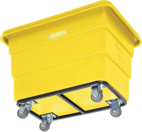 Global Industrial 6 Bushel Bushel Blastic Box Truck ، قاعدة هيكل الصلب ، 800 رطل. السعة ، 3 "عجلات مطاطية غير متناغمة ، أزرق ، 33-2/5" L x 23 "W × 24-1/2" H in Saudi Arabia