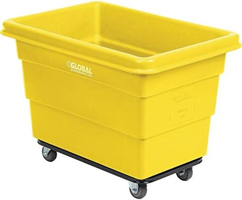 Global Industrial 6 Bushel Bushel Blastic Box Truck ، قاعدة هيكل الصلب ، 800 رطل. السعة ، 3 "عجلات مطاطية غير متناغمة ، أزرق ، 33-2/5" L x 23 "W × 24-1/2" H in Saudi Arabia