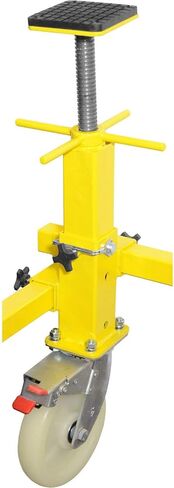 JEGS Auto Body Restoration Cart | 2000 LBS Capacity | Heavy-Duty Square Tube Steel Construction | Yellow Finish in Saudi Arabia