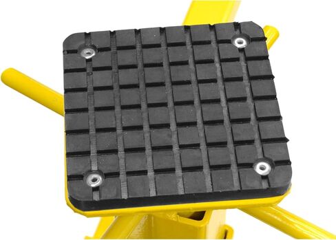 JEGS Auto Body Restoration Cart | 2000 LBS Capacity | Heavy-Duty Square Tube Steel Construction | Yellow Finish in Saudi Arabia