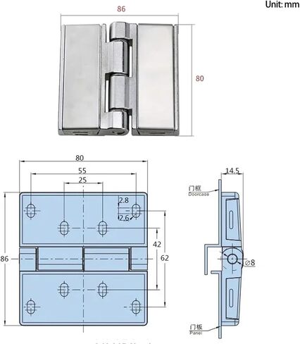 Control Heavy-Duty Door Hinges Hardware Accessories 1Pcs(Small) in Saudi Arabia