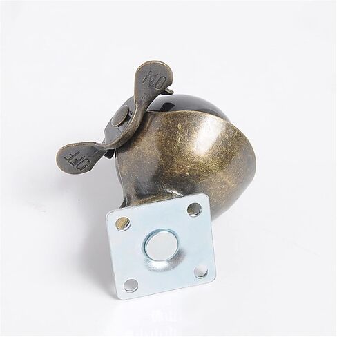 4pcs 2 Inch 50mm Bearing Capacity 30kg Black Trolley Wheels Caster Rubber Swivel Casters(with Brake casters,2 inch) in Saudi Arabia