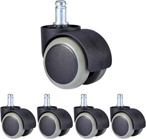 Universal Mute Chair Wheel Caster 2 Inch 50kg Swivel Castor Furniture Replace Wheels Roller 5Pcs(Embed Type) in Saudi Arabia