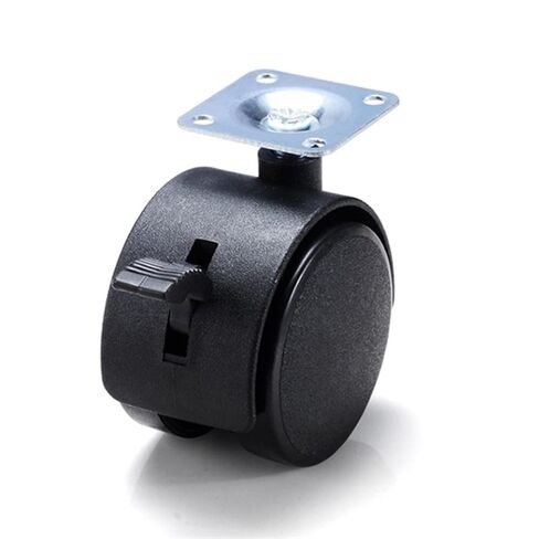 Chair Wheel Furniture Caster 30mm 40mm 48mm Plate with Brake Swivel Castor Wheels Replace(30mm) in Saudi Arabia